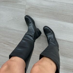 Zara leather boots , size 9 eu